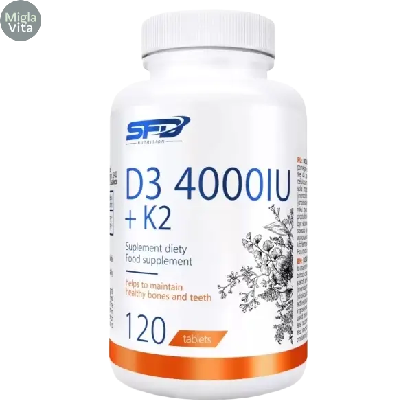 D3 4000IU + K2 (120 tablets) SFD