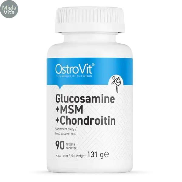 Glucosamine + MSM + Chondroitin + Vitamin C (90 tablets) - MiglaVita