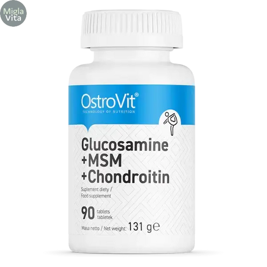 Glucosamine + MSM + Chondroitin + Vitamin C (90 tablets) - MiglaVita